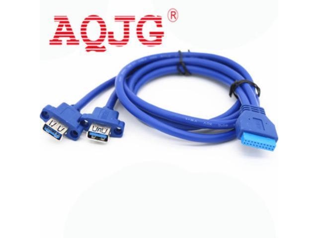USB 3.0 Dual Port Female Screw Mount Panel to 20-Pin Motherboard Cable 2-Pack: $20.81 USB 3.0 Dual Port Female Screw Mount Panel to 20-Pin Motherboard Cable 2-Pack: $20.81