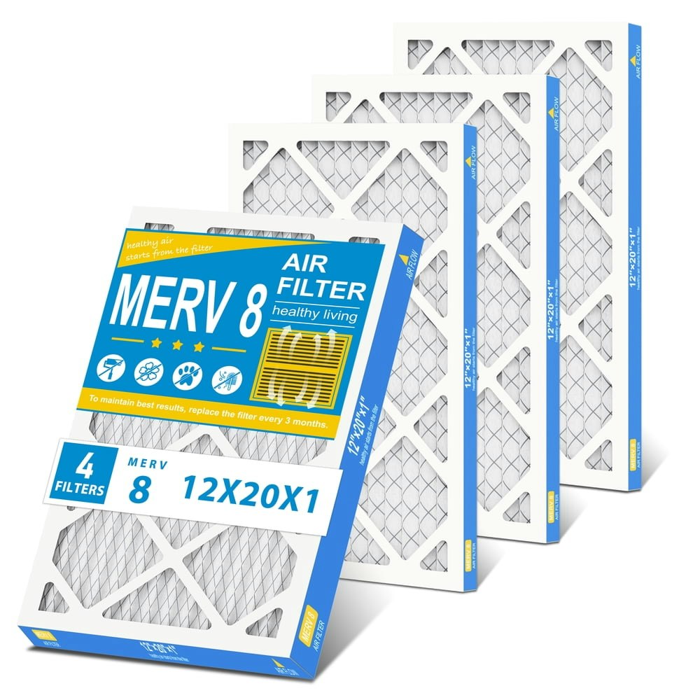 Ami Parts 12x20x1 MERV 8 Pleated HVAC Air Filter 4-Pack: $24.29 Ami Parts 12x20x1 MERV 8 Pleated HVAC Air Filter 4-Pack: $24.29