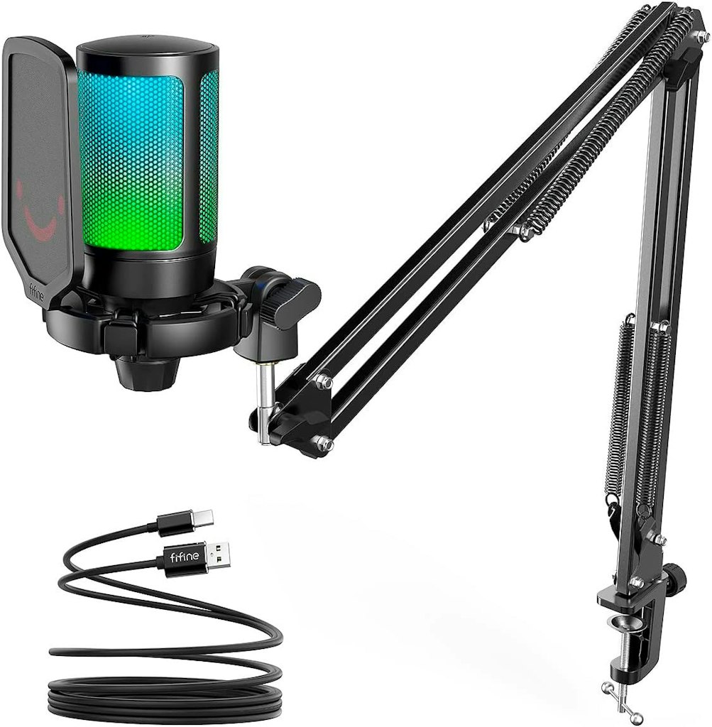 Fifine USB Cardioid Condenser Gaming Microphone with Stand: $52.99 Fifine USB Cardioid Condenser Gaming Microphone with Stand: $52.99