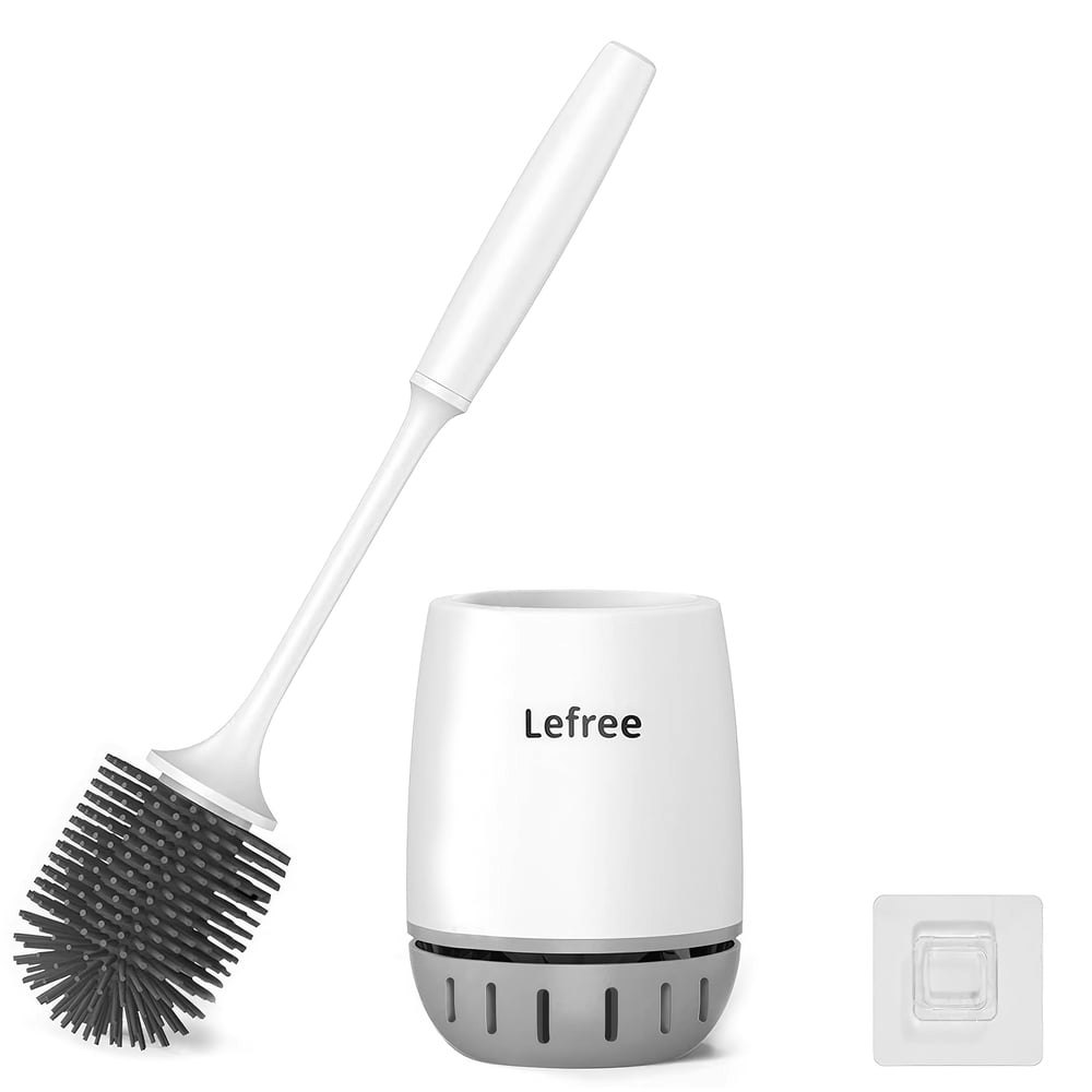 Lefree Silicone Toilet Brush and Holder Set: $11.39 Lefree Silicone Toilet Brush and Holder Set: $11.39