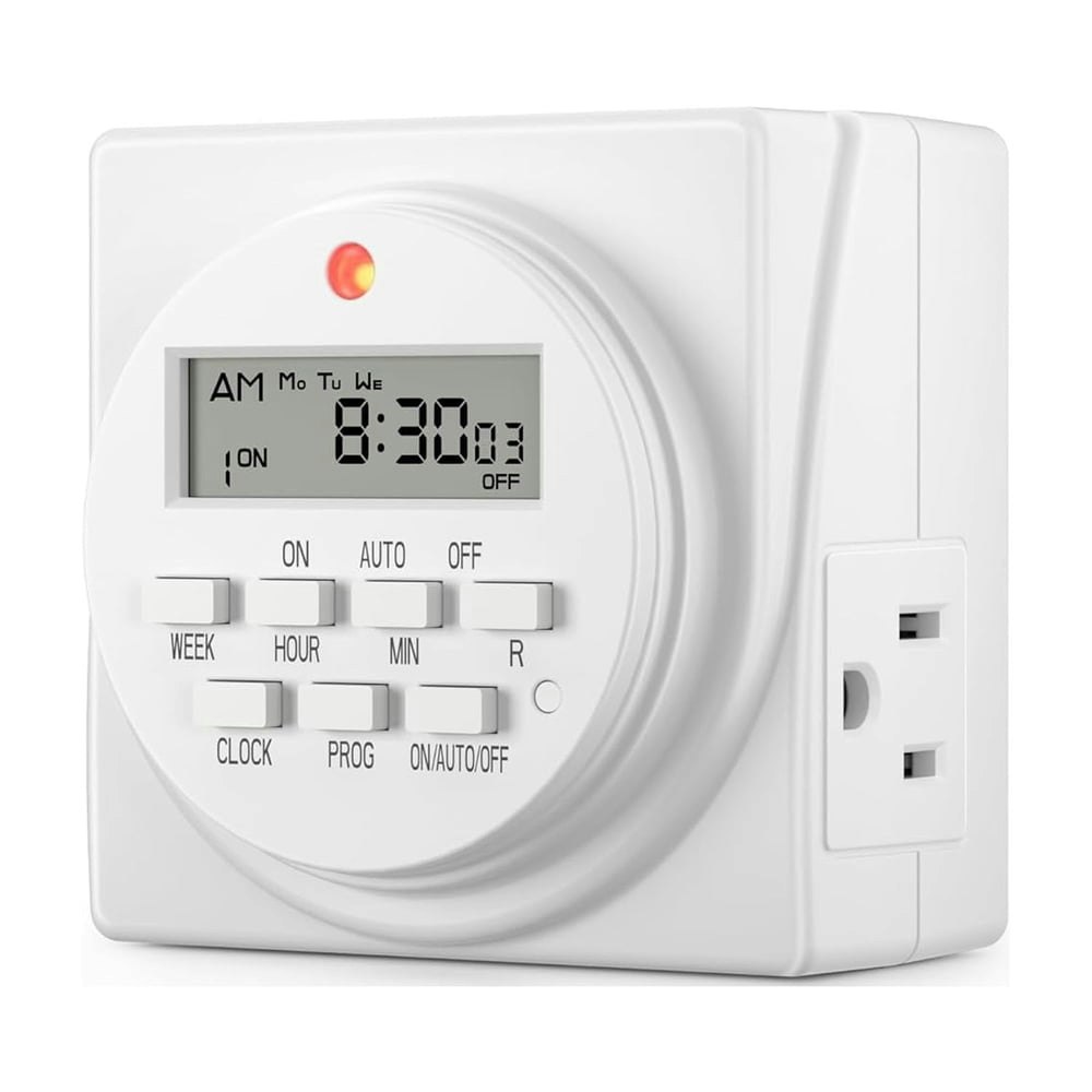 BN-LINK 7-Day Heavy Duty Digital Programmable Dual Outlet Timer: $11.31 BN-LINK 7-Day Heavy Duty Digital Programmable Dual Outlet Timer: $11.31