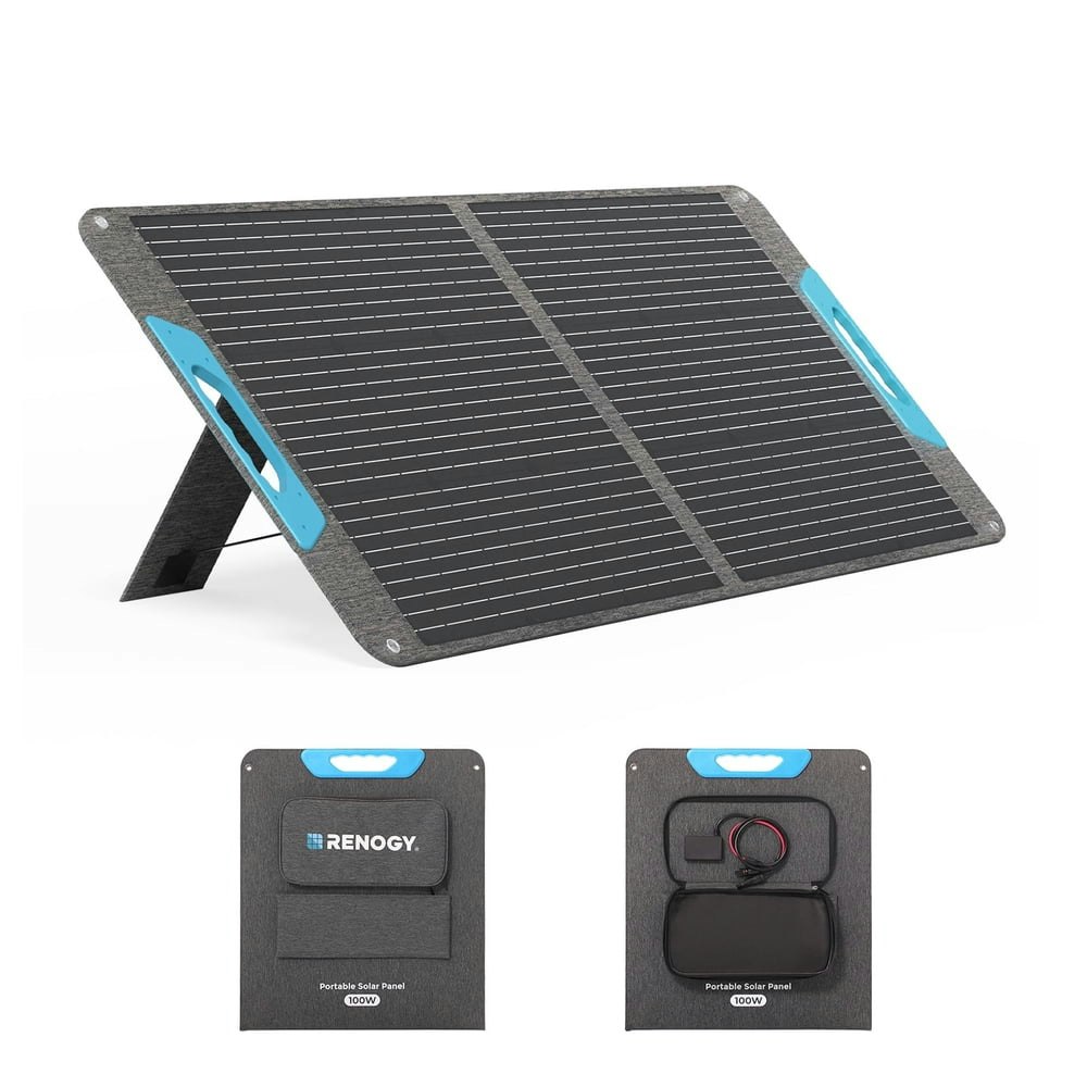 Renogy 100W Portable Foldable Solar Panel: $123.99 Renogy 100W Portable Foldable Solar Panel: $123.99