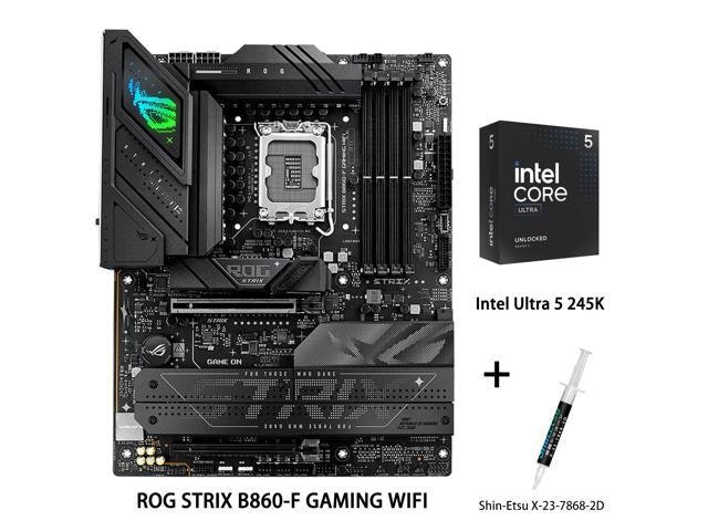 Asus ROG Strix B860-F Gaming WiFi Motherboard and Intel Ultra 5 245K CPU Combo: $799.99