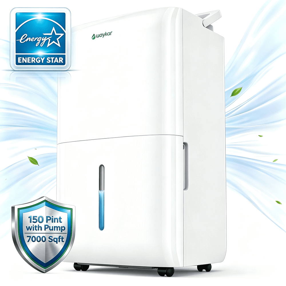 Waykar 50-Pint Energy Star Dehumidifier with Built-in Pump: $224.99 Waykar 50-Pint Energy Star Dehumidifier with Built-in Pump: $224.99