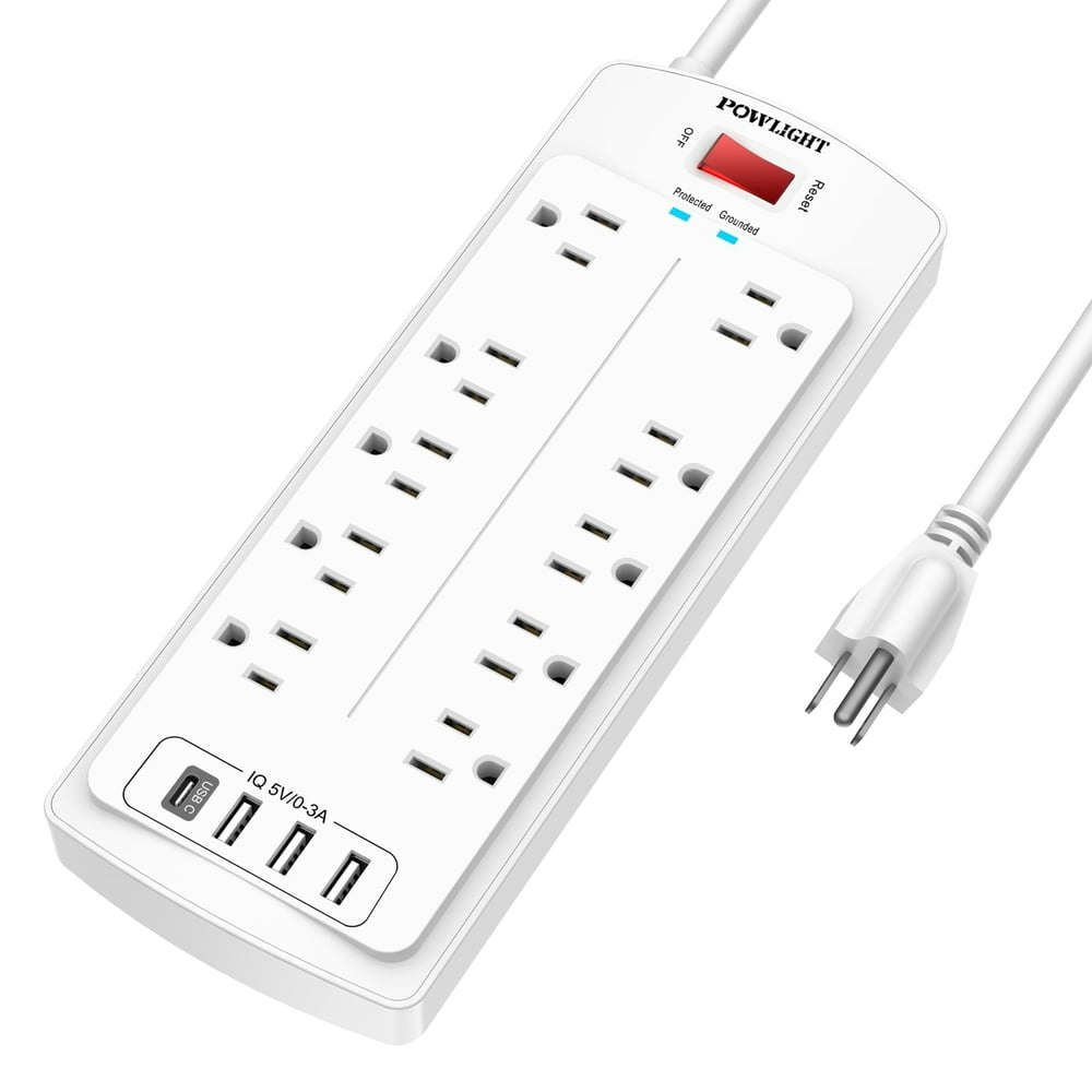 10-Outlet 4-Port USB Power Strip Surge Protector: $16.98 10-Outlet 4-Port USB Power Strip Surge Protector: $16.98