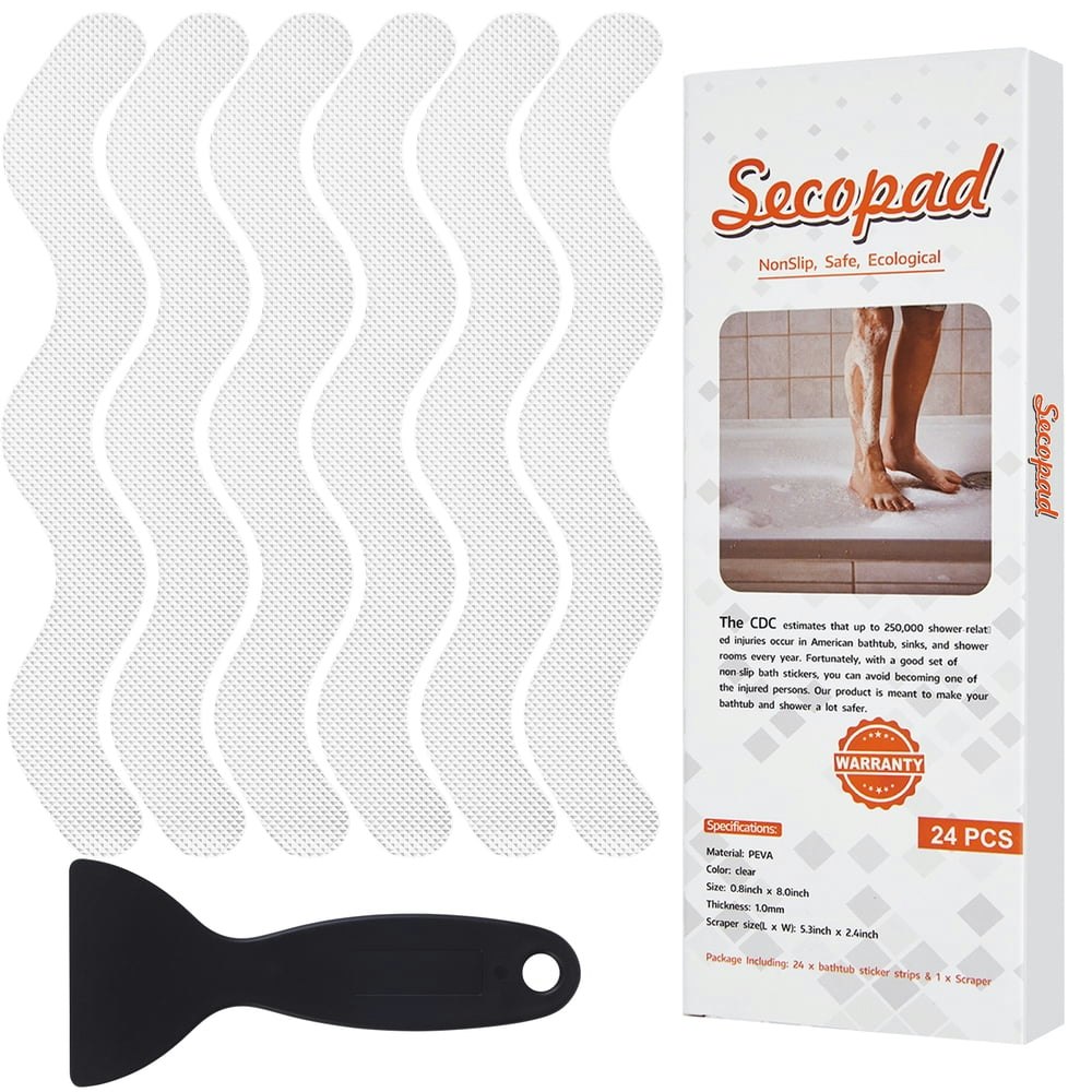 Secopad Anti-Slip Shower Stickers 24-Pack: $10.56 Secopad Anti-Slip Shower Stickers 24-Pack: $10.56