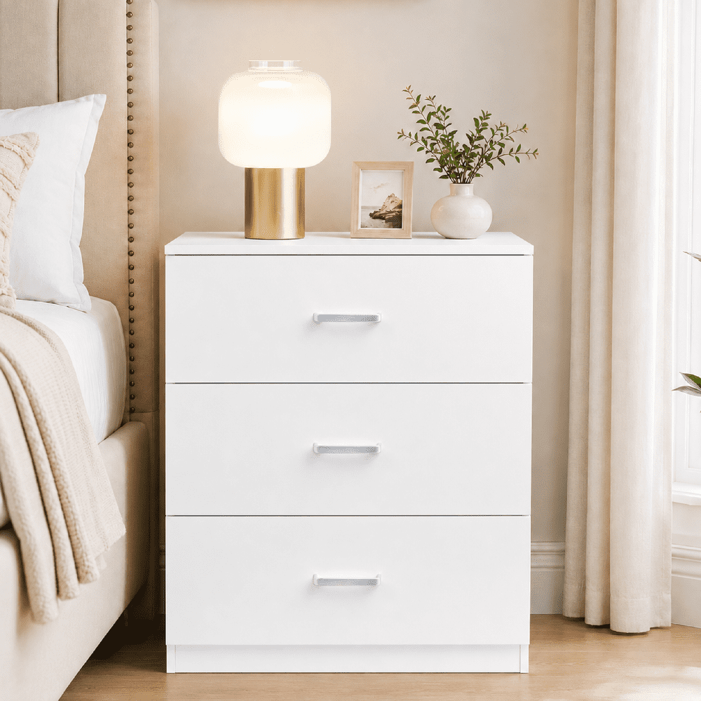 Uhomepro 3-Drawer Wooden Nightstand: $68.24 Uhomepro 3-Drawer Wooden Nightstand: $68.24