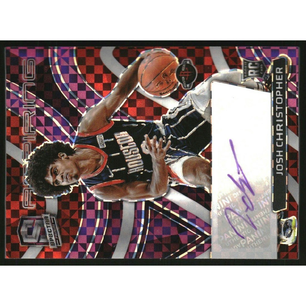 2021-22 Panini Spectra Josh Christopher Aspiring Autographs Purple #32/35: $18 2021-22 Panini Spectra Josh Christopher Aspiring Autographs Purple #32/35: $18