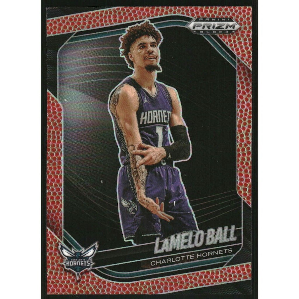 2024-25 Panini Prizm LaMelo Ball Black Prizm Basketball Card: $13.50 2024-25 Panini Prizm LaMelo Ball Black Prizm Basketball Card: $13.50