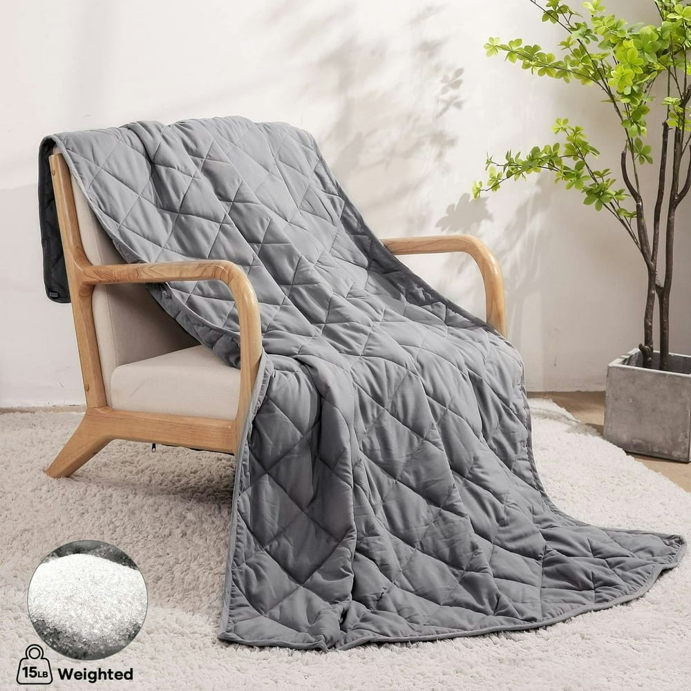 MaxKare 15-Pound 48" x 72" Weighted Blanket: $32.99