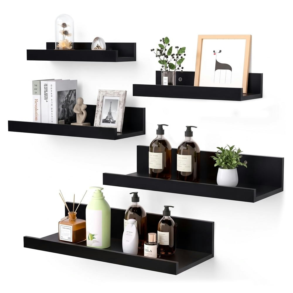 Sindcom Home Wall-Mounted Floating Shelves 5-Pack: $17.99