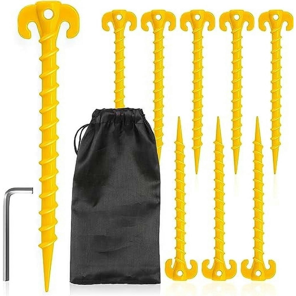 Kotto 10-Inch Heavy Duty Plastic Tent Pegs 8-Pack: $8.26 Kotto 10-Inch Heavy Duty Plastic Tent Pegs 8-Pack: $8.26