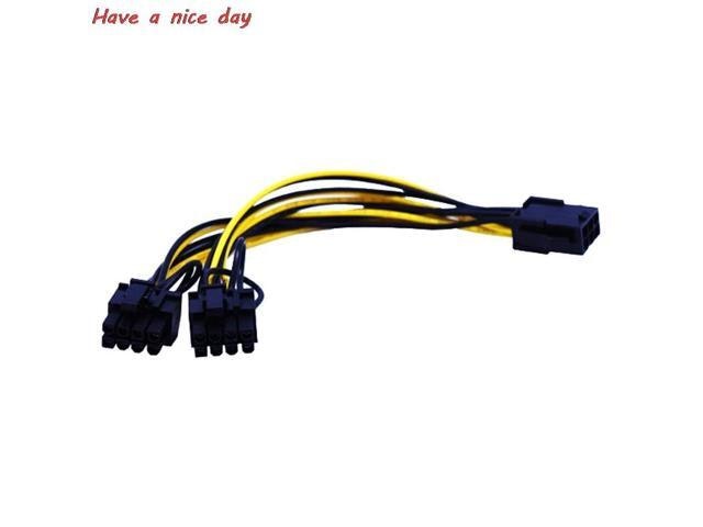 CPU 8-Pin to Dual PCIe 6+2-Pin Power Splitter Cable: $16.69 CPU 8-Pin to Dual PCIe 6+2-Pin Power Splitter Cable: $16.69