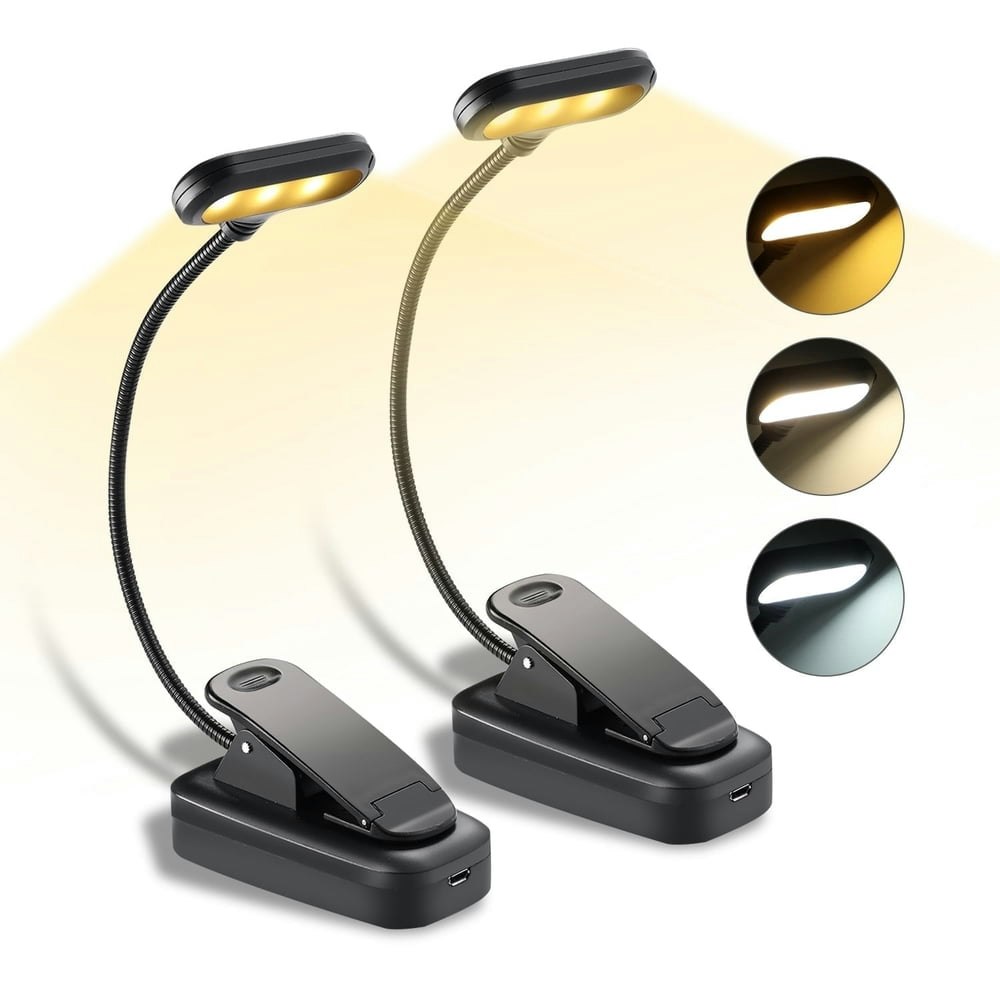 Anpro Rechargeable LED Book Light 2-Pack: $10.59 Anpro Rechargeable LED Book Light 2-Pack: $10.59