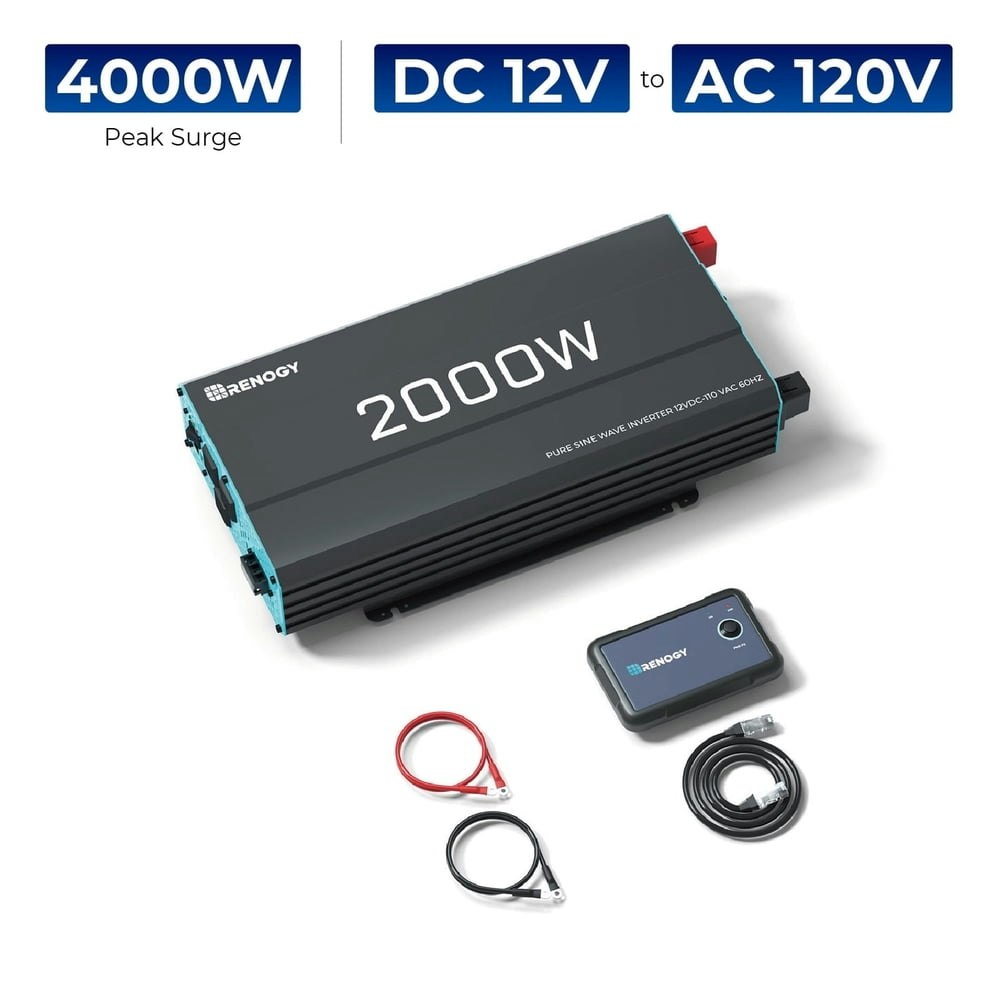 Renogy 2,000W Pure Sine Wave Power Inverter: $285.89