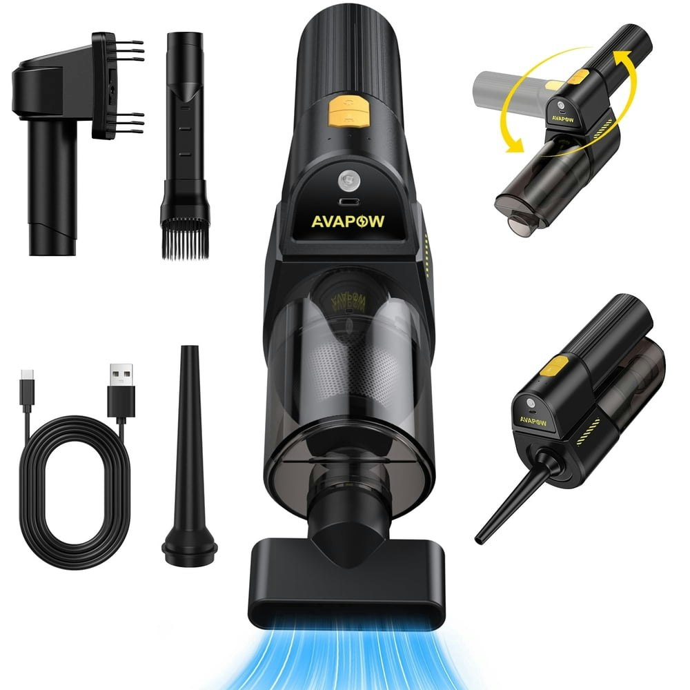 Avapow Cordless Handheld Vacuum and Air Duster: $34.99 Avapow Cordless Handheld Vacuum and Air Duster: $34.99