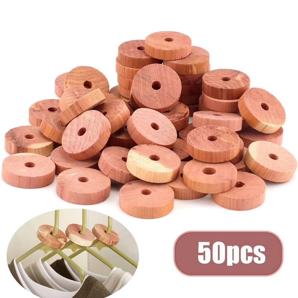 Vongem Cedar Wood Moth Repellent Rings 50-Pack: $15.80 Vongem Cedar Wood Moth Repellent Rings 50-Pack: $15.80