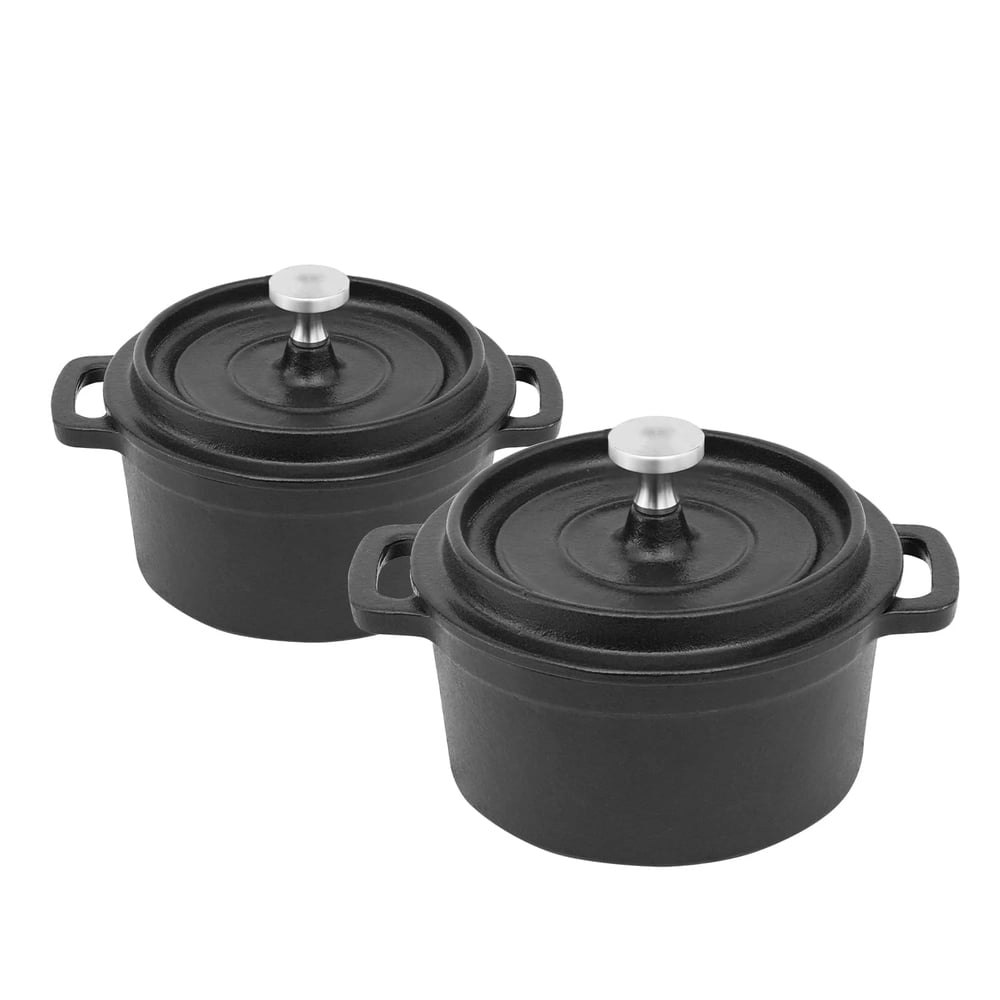 8-Ounce Cast Iron Mini Dutch Oven 2-Pack: $14.24 8-Ounce Cast Iron Mini Dutch Oven 2-Pack: $14.24