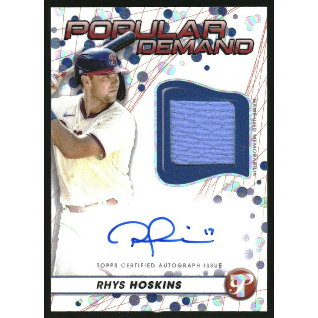 2023 Topps Pristine Rhys Hoskins Autograph Relic Card: $18 2023 Topps Pristine Rhys Hoskins Autograph Relic Card: $18