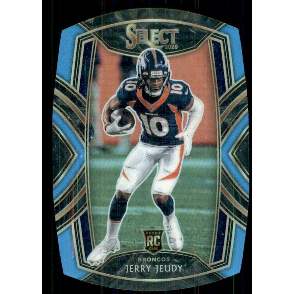 2020 Panini Select Prizm Light Blue Die Cut Jerry Jeudy Trading Card: $10.80 2020 Panini Select Prizm Light Blue Die Cut Jerry Jeudy Trading Card: $10.80