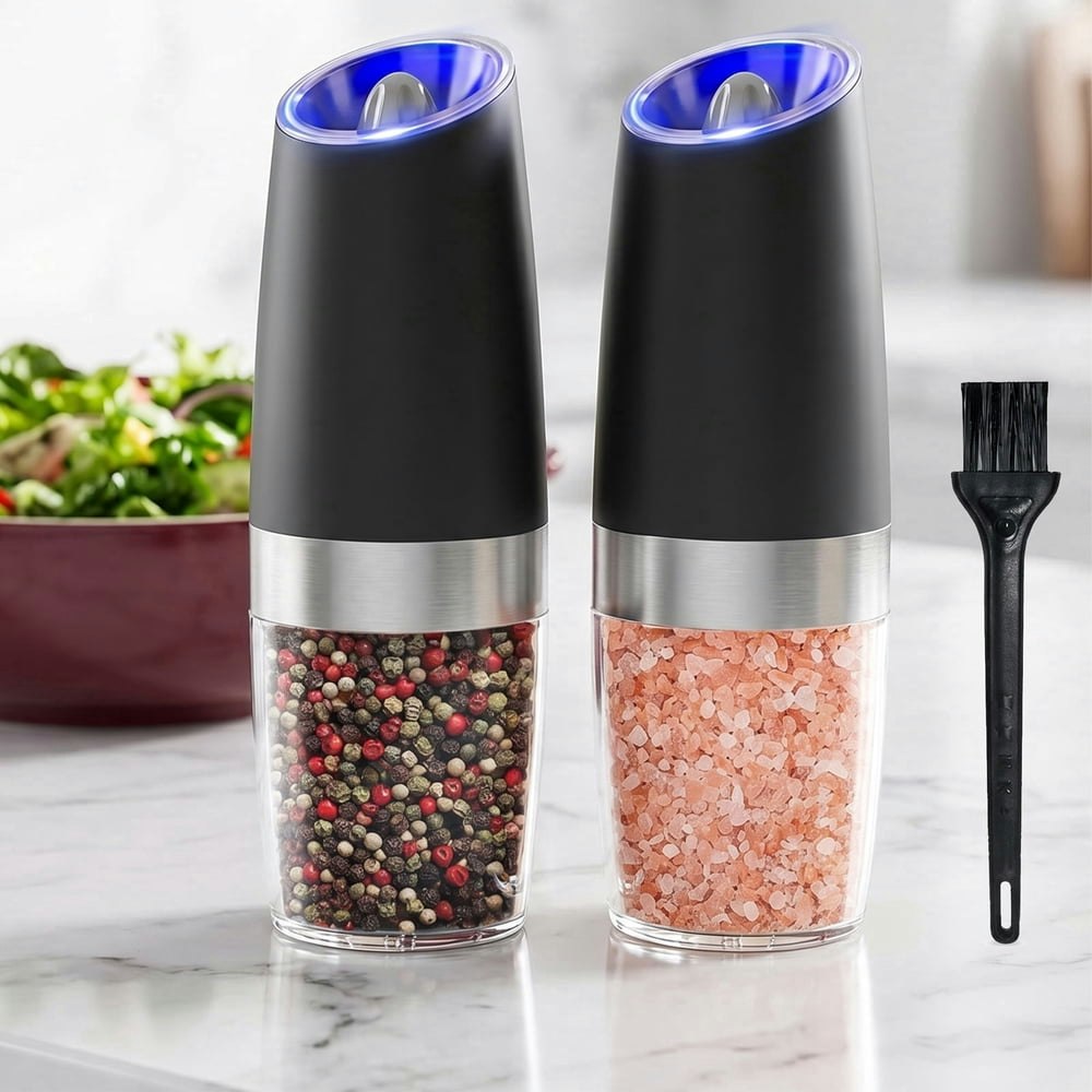 Electric Salt and Pepper Grinder Set: $16.63 Electric Salt and Pepper Grinder Set: $16.63
