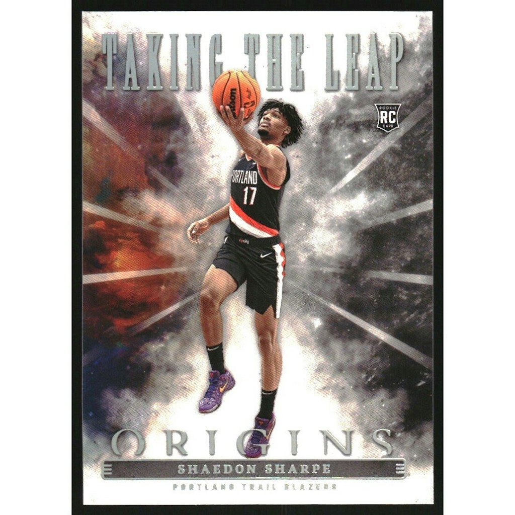 2022-23 Panini Origins Shaedon Sharpe Taking the Leap Trading Card: $10.80 2022-23 Panini Origins Shaedon Sharpe Taking the Leap Trading Card: $10.80