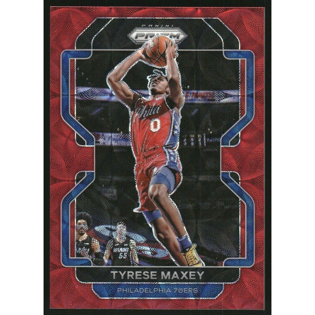 2021-22 Panini Prizm Choice Red Tyrese Maxey Card #28: $36 2021-22 Panini Prizm Choice Red Tyrese Maxey Card #28: $36