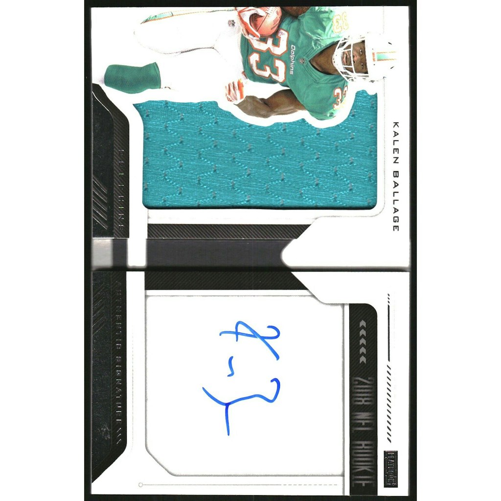 2018 Panini Playbook Kalen Ballage Autograph Jersey Card 125-Count: $15 2018 Panini Playbook Kalen Ballage Autograph Jersey Card 125-Count: $15