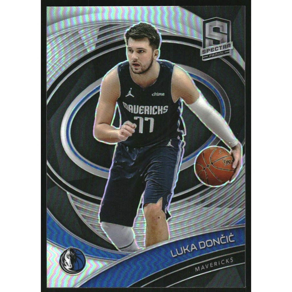 Luka Doncic 2020-21 Panini Spectra Silver Variation Trading Card: $90 Luka Doncic 2020-21 Panini Spectra Silver Variation Trading Card: $90