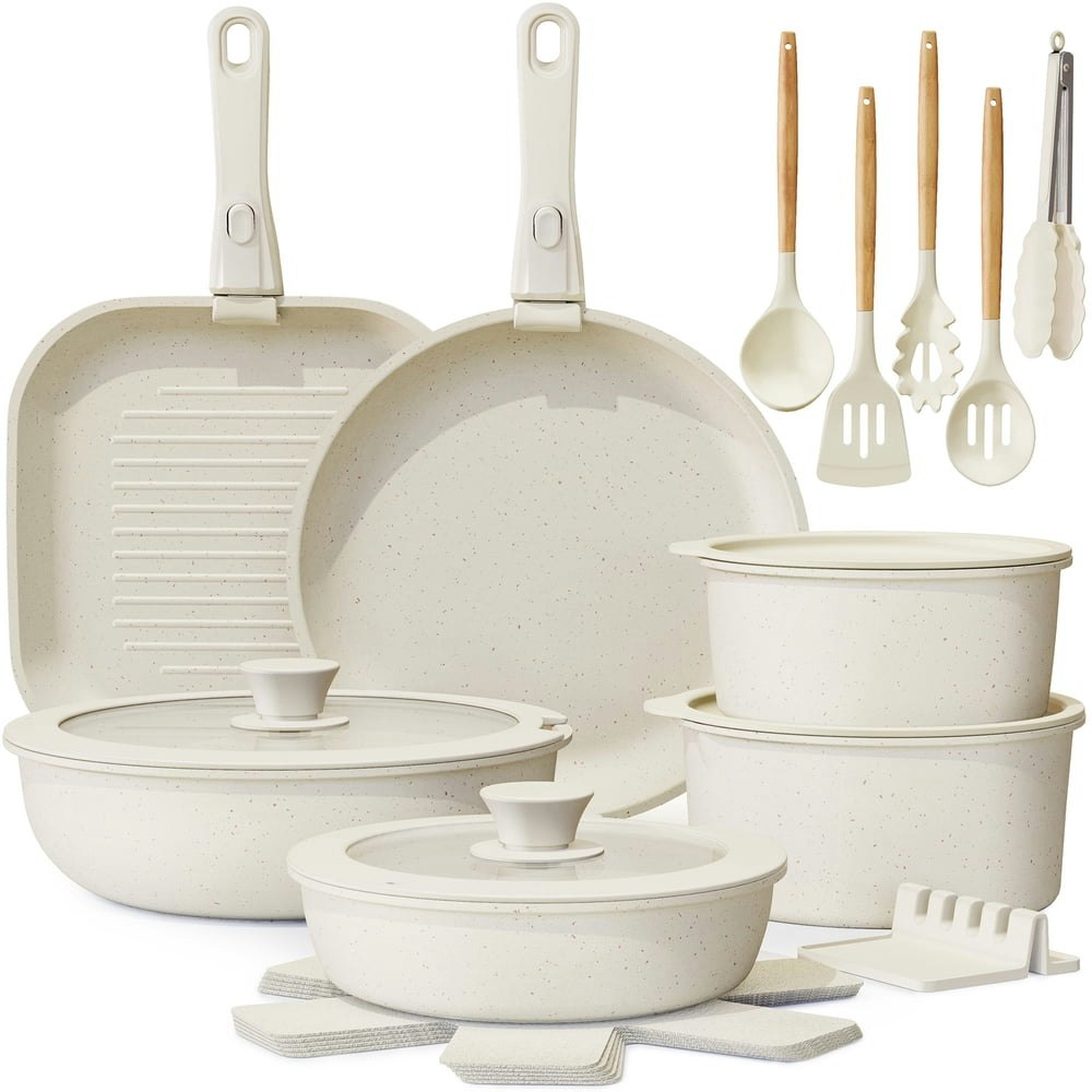 Astercook 22-Piece Non-Stick Cookware Set: $69.89 Astercook 22-Piece Non-Stick Cookware Set: $69.89