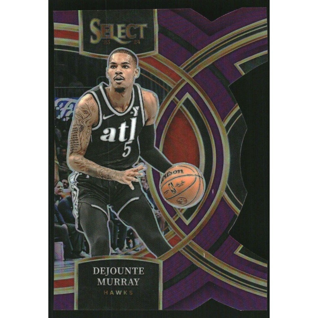 2023-24 Select Prizm Dejounte Murray Purple Die-Cut Trading Card: $10.80 2023-24 Select Prizm Dejounte Murray Purple Die-Cut Trading Card: $10.80