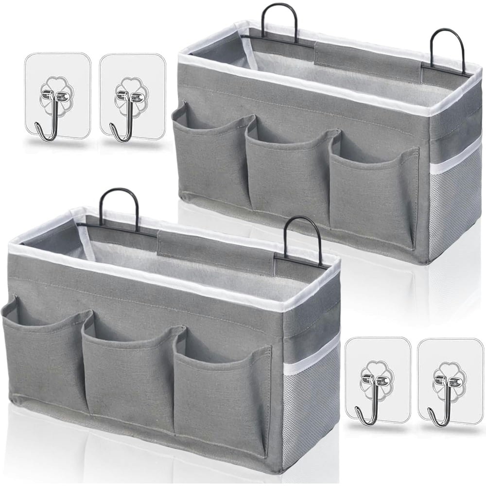 Wall Hanging Organizer with 3 Pockets 2-Pack: $16.19 Wall Hanging Organizer with 3 Pockets 2-Pack: $16.19