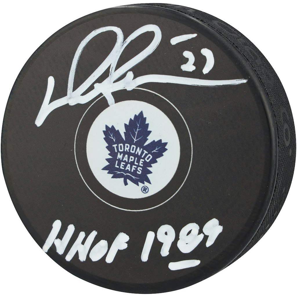 Darryl Sittler Toronto Maple Leafs Autographed Hockey Puck: $89.99 Darryl Sittler Toronto Maple Leafs Autographed Hockey Puck: $89.99