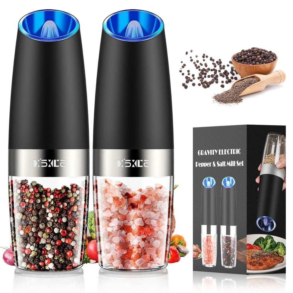 Soulfox Electric Salt and Pepper Mill Grinder Set: $16.99 Soulfox Electric Salt and Pepper Mill Grinder Set: $16.99