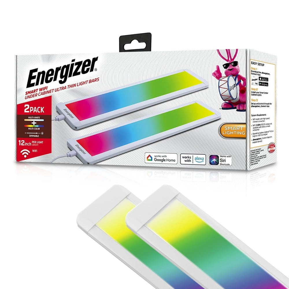 Energizer Ultra-Slim Smart Under Cabinet Light Bars 2-Pack: $29.99 Energizer Ultra-Slim Smart Under Cabinet Light Bars 2-Pack: $29.99