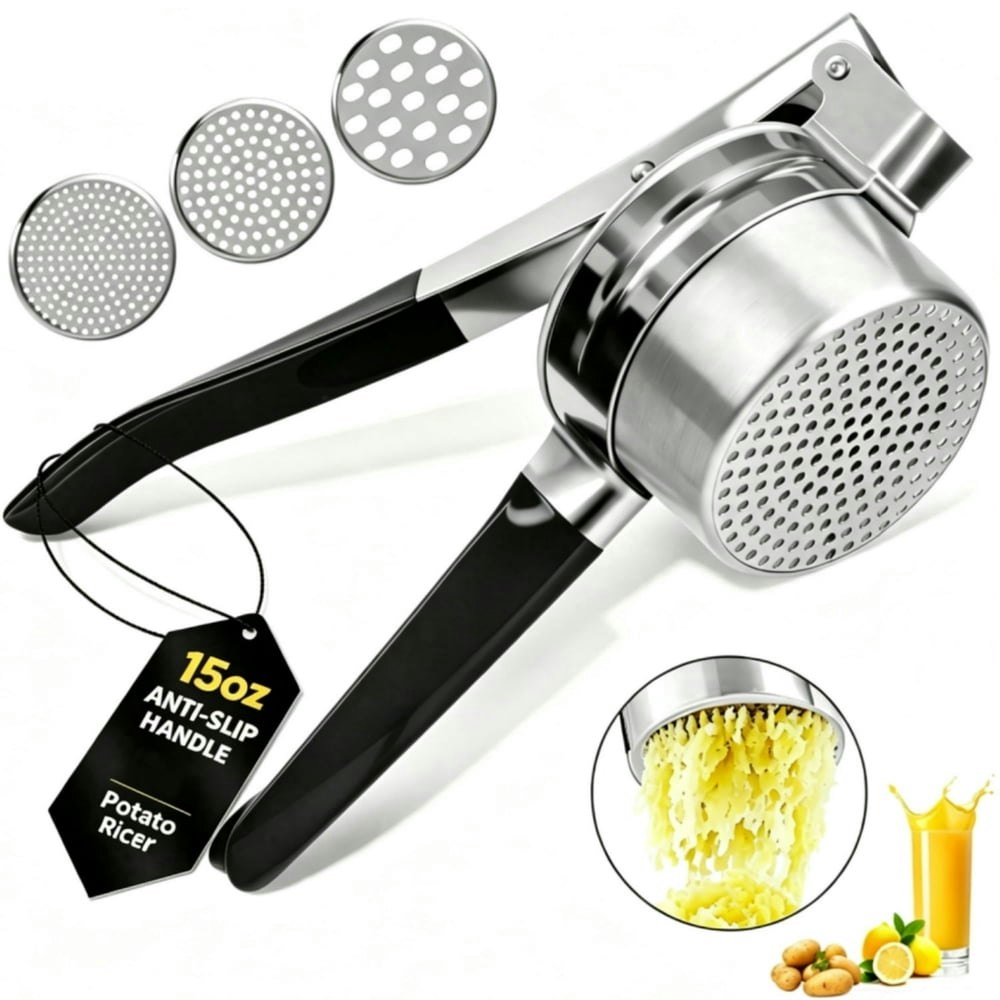 Fangnisn 15-ounce Stainless Steel Potato Ricer: $13.69 Fangnisn 15-ounce Stainless Steel Potato Ricer: $13.69