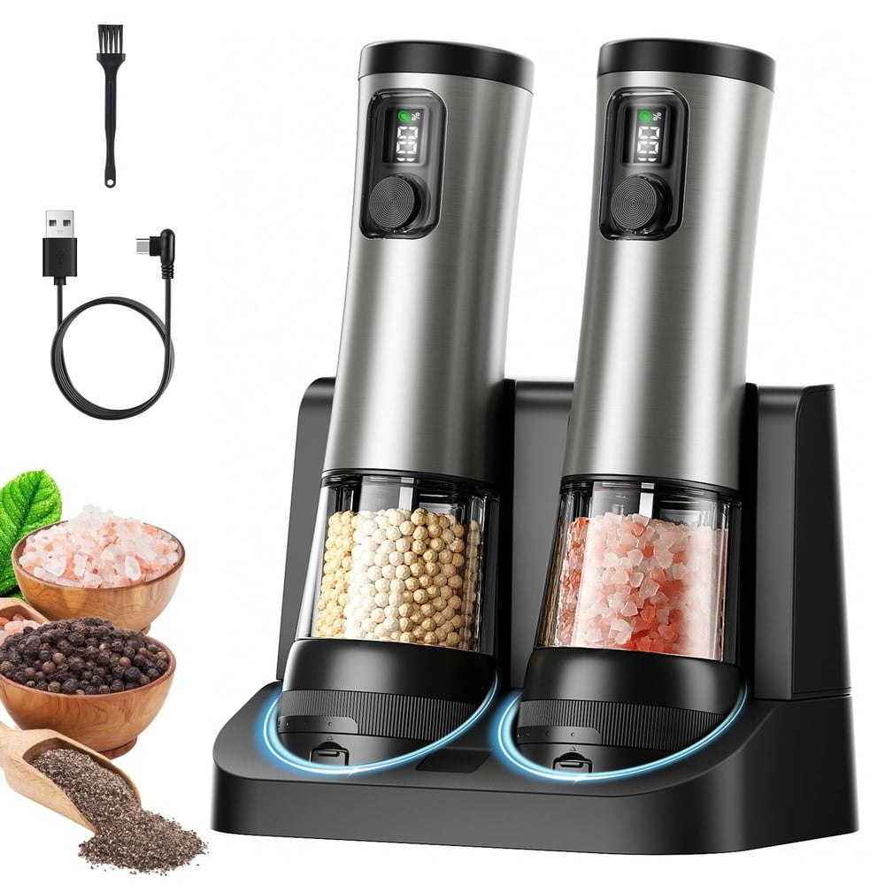 Electric Salt and Pepper Grinder 2-Pack: $32.39 Electric Salt and Pepper Grinder 2-Pack: $32.39