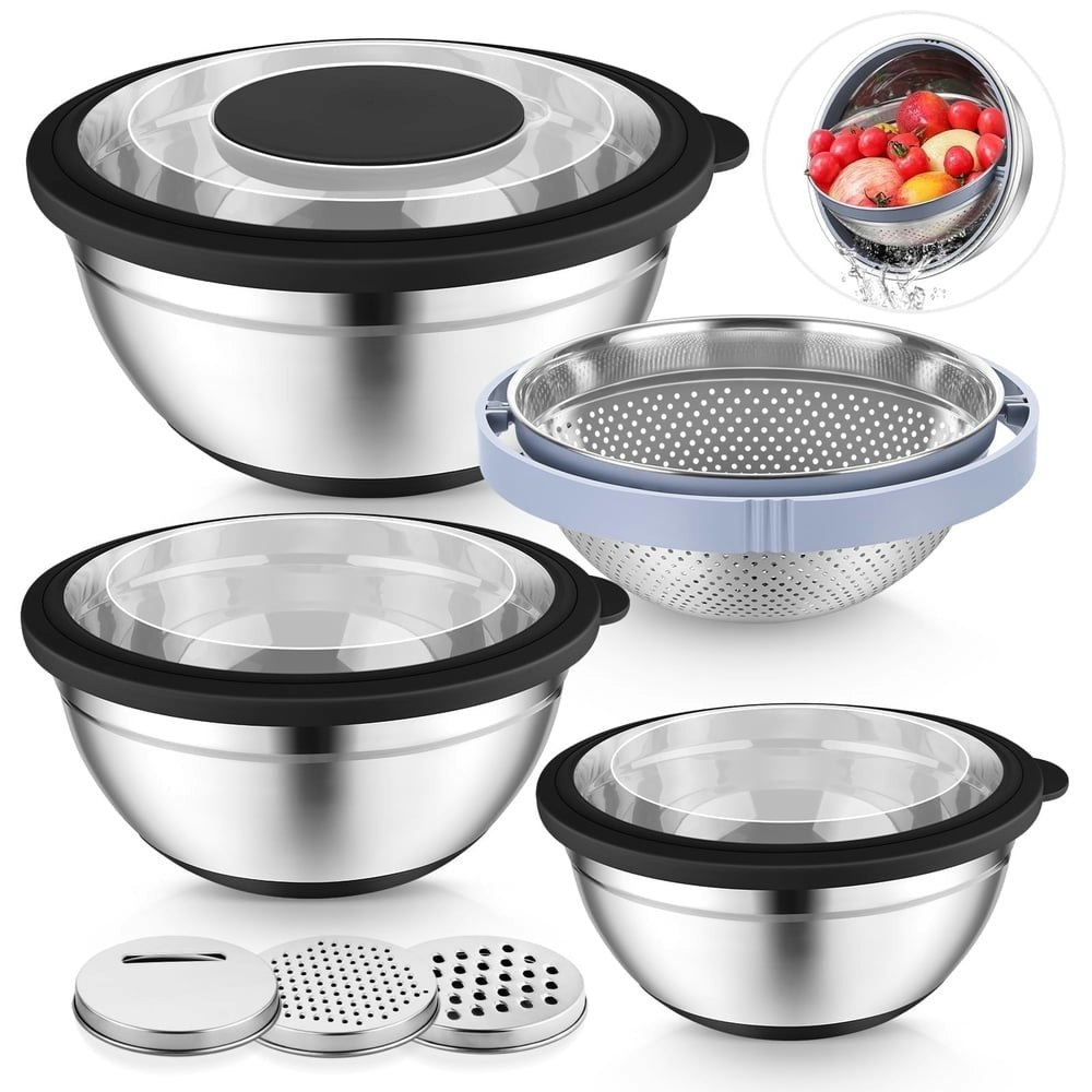 Vesteel 7-Piece Stainless Steel Mixing Bowl Set: $20.99 Vesteel 7-Piece Stainless Steel Mixing Bowl Set: $20.99