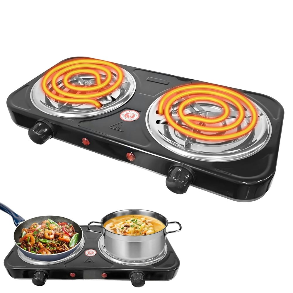 2,000W Double Electric Coil Burner Hot Plate: $21.67 2,000W Double Electric Coil Burner Hot Plate: $21.67