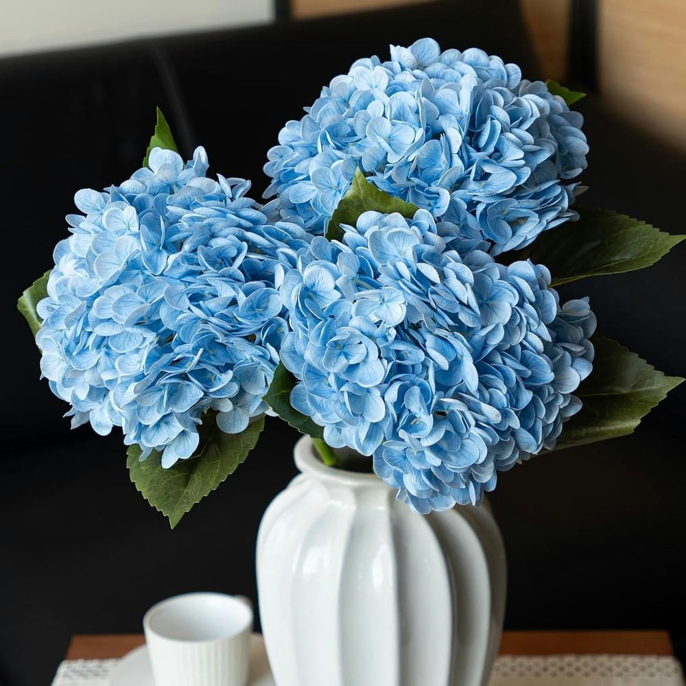 UU&T 20-Inch Artificial Hydrangea Flowers 3-Pack: $17.09