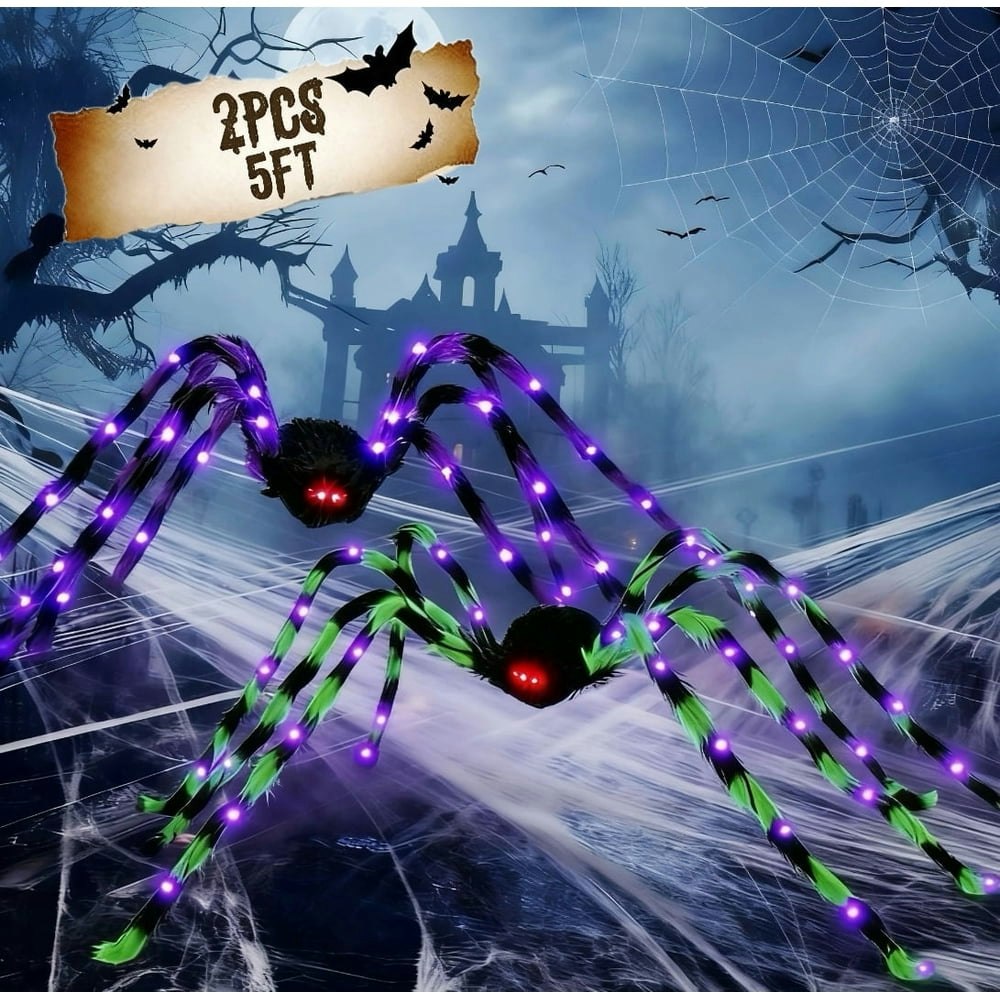 Zsiparty 5-Foot Light-Up Giant Spider Halloween Decoration 2-Pack: $19.89 Zsiparty 5-Foot Light-Up Giant Spider Halloween Decoration 2-Pack: $19.89