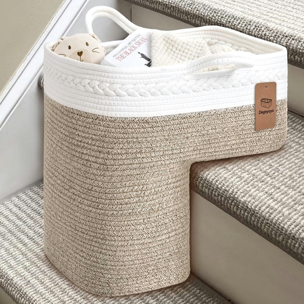Natubeau Woven Stair Storage Basket: $19.99 Natubeau Woven Stair Storage Basket: $19.99