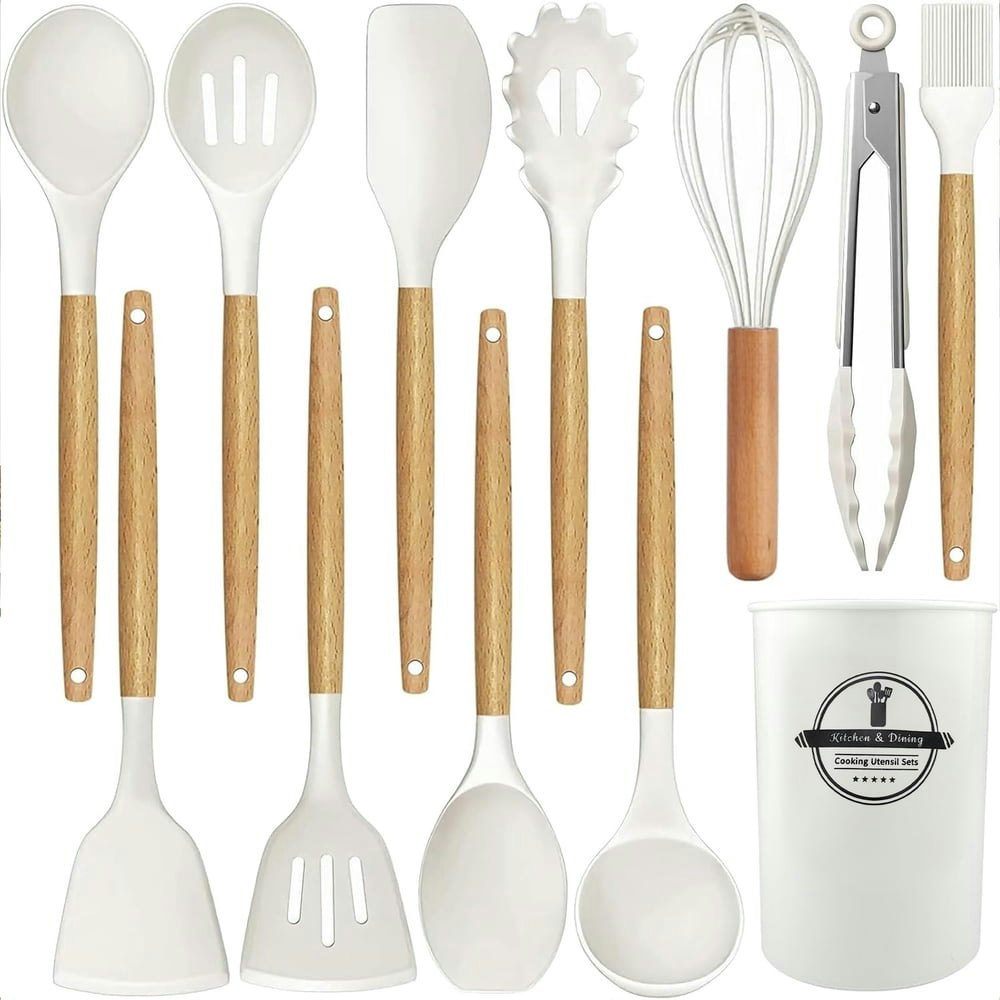 Behome 12-Piece Silicone Kitchen Utensil Set: $13.67 Behome 12-Piece Silicone Kitchen Utensil Set: $13.67