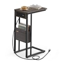Vasagle C-Shaped Side Table with Charging Station for $20 + free shipping w/ Prime