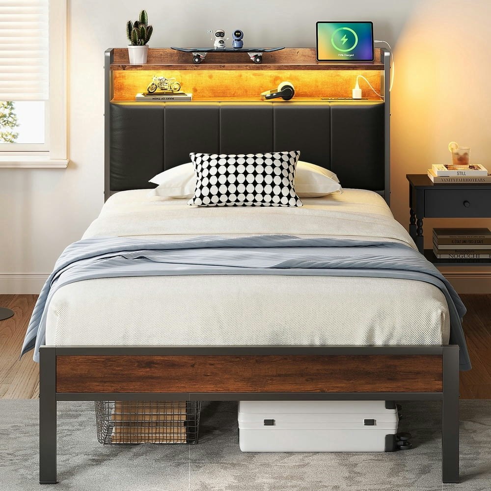 Casacomoda Twin Size Upholstered Storage Bed Frame: $67.49 Casacomoda Twin Size Upholstered Storage Bed Frame: $67.49