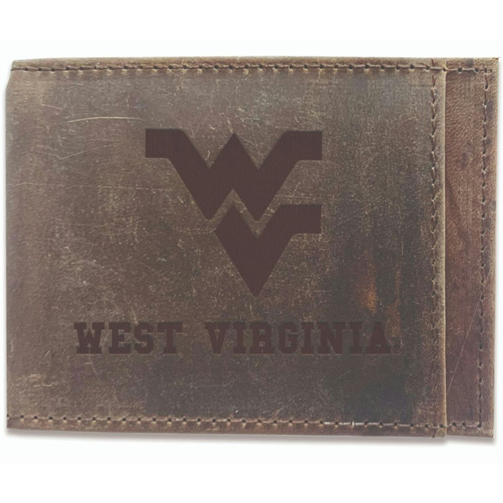 West Virginia Mountaineers Bifold Leather Wallet: $29.99