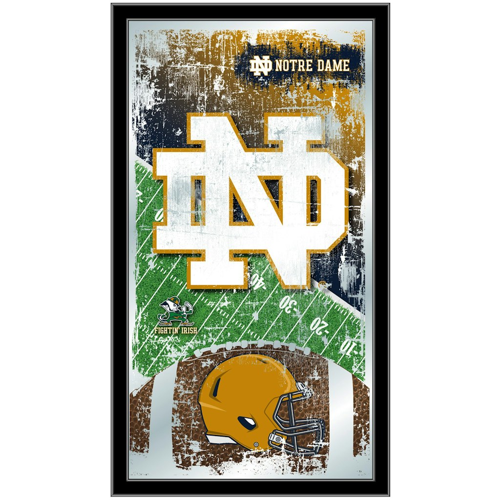 Notre Dame Fighting Irish 15" x 26" Football Mirror: $119.99 Notre Dame Fighting Irish 15" x 26" Football Mirror: $119.99
