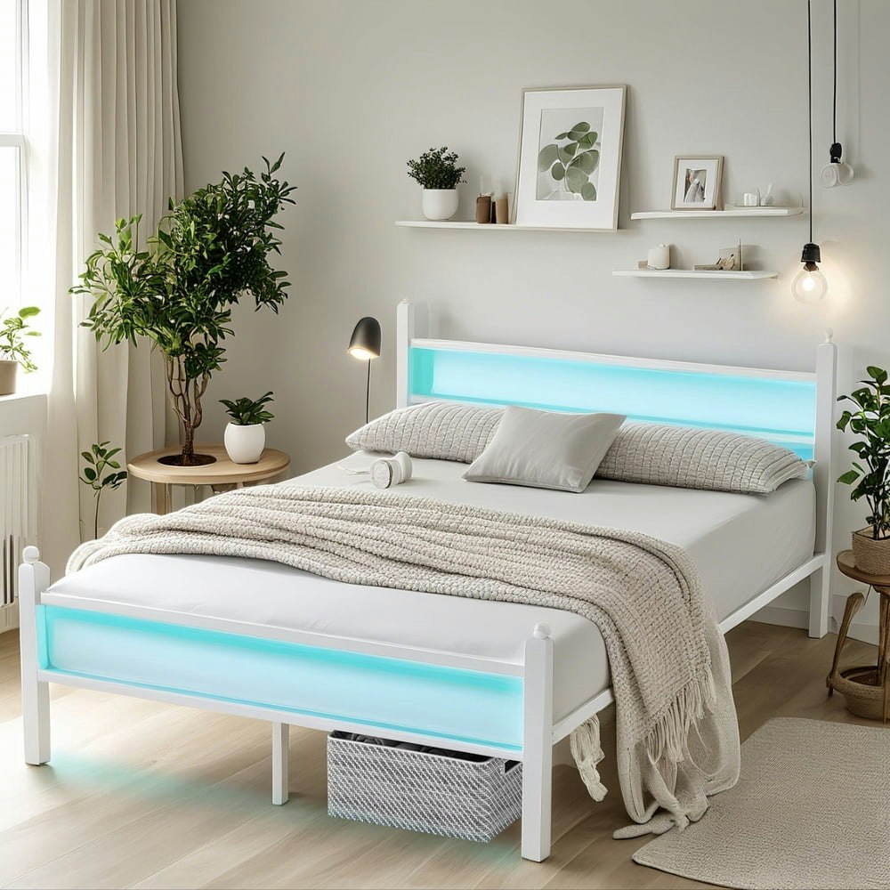 Chuangshuo Full Size LED Storage Bed Frame: $82.99 Chuangshuo Full Size LED Storage Bed Frame: $82.99