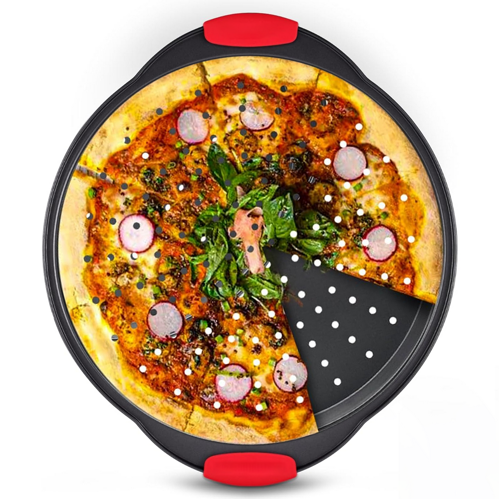 Gped 15-Inch Round Carbon Steel Perforated Pizza Pan: $10.69 Gped 15-Inch Round Carbon Steel Perforated Pizza Pan: $10.69