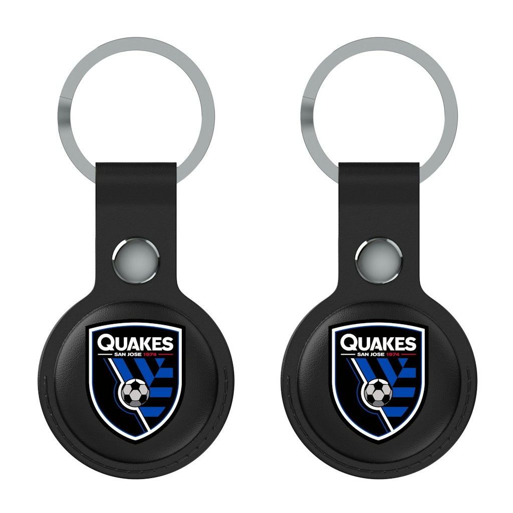 Keyscaper San Jose Earthquakes Leatherette AirTag Holder 2-Pack: $34.99 Keyscaper San Jose Earthquakes Leatherette AirTag Holder 2-Pack: $34.99